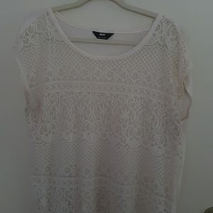 White lace top.